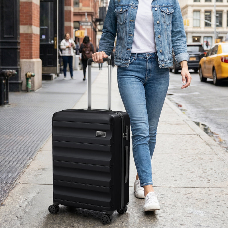 Load image into Gallery viewer, 3-Piece Hardside Luggage Set 20/24/28 Inch Lightweight Hardside Suitcases
