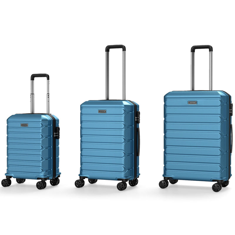Load image into Gallery viewer, 3-Piece Hardside Luggage Set Lightweight Hardside Suitcases with 8-Spinner Wheels
