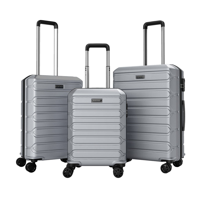 Load image into Gallery viewer, 3-Piece Hardside Luggage Set Lightweight Hardside Suitcases with 8-Spinner Wheels
