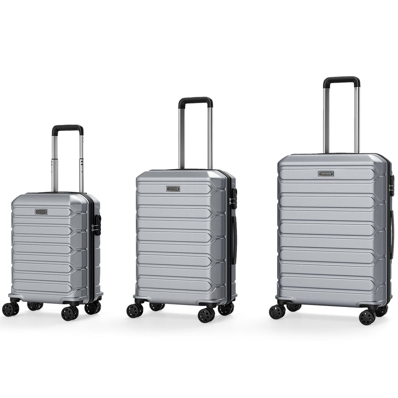 Load image into Gallery viewer, 3-Piece Hardside Luggage Set Lightweight Hardside Suitcases with 8-Spinner Wheels
