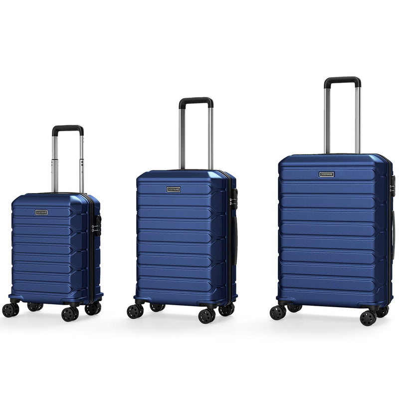 Load image into Gallery viewer, 3-Piece Hardside Luggage Set Lightweight Hardside Suitcases with 8-Spinner Wheels
