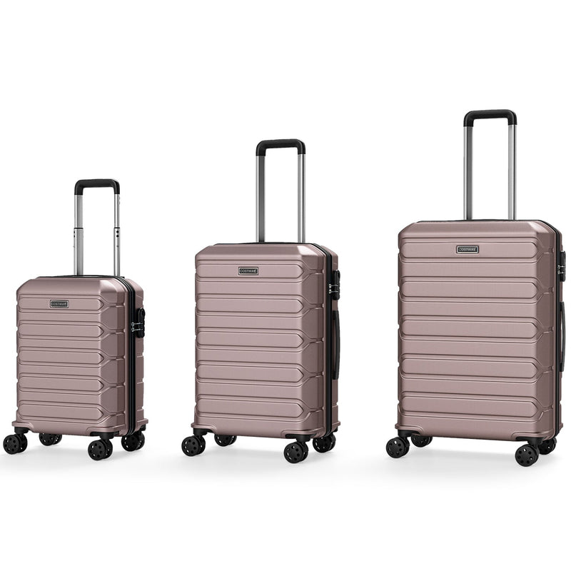 Load image into Gallery viewer, 3-Piece Hardside Luggage Set Lightweight Hardside Suitcases with 8-Spinner Wheels
