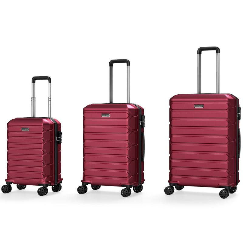 Load image into Gallery viewer, 3-Piece Hardside Luggage Set Lightweight Hardside Suitcases with 8-Spinner Wheels
