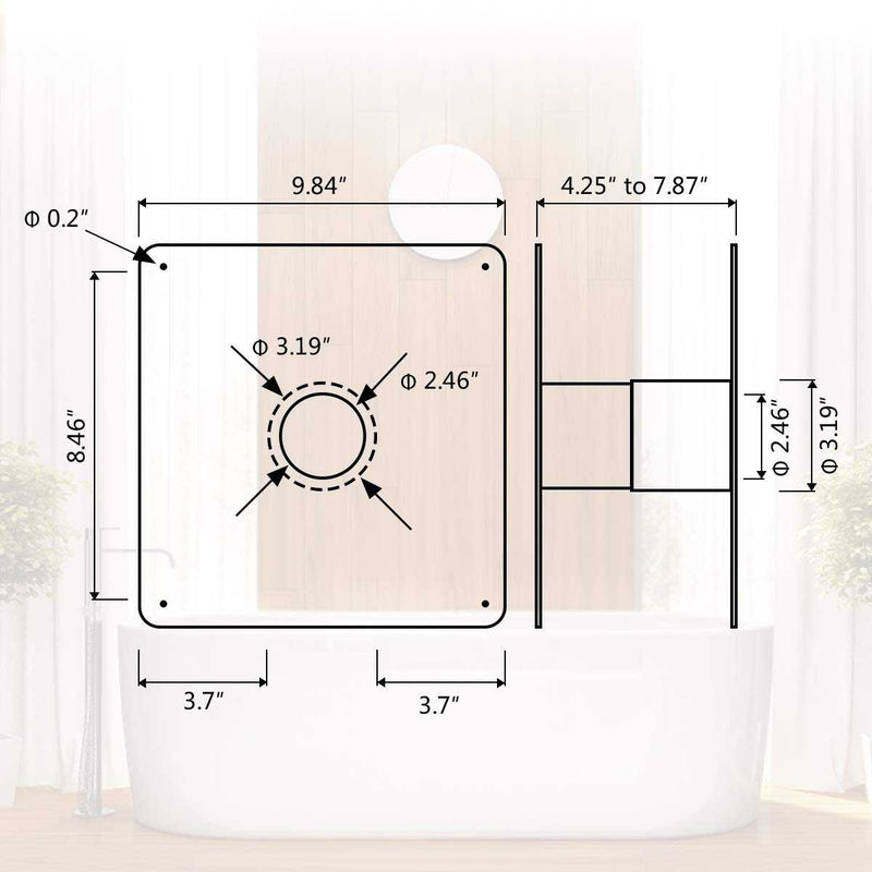 Load image into Gallery viewer, Camplux 2.36''(60mm) Wall Thimble, Stainless Steel Wall Thimble for Gas Water Heater

