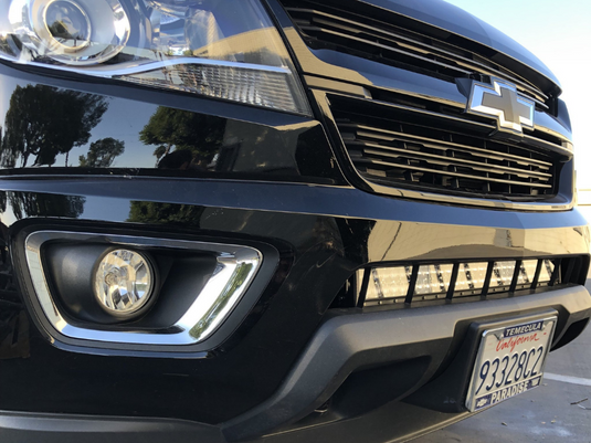 32" Lower Bumper Hidden LED Light Bar Mounting Brackets For 2014-2022 Chevy Colorado