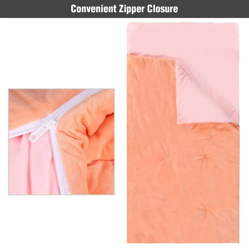 Load image into Gallery viewer, Soft Cotton Sleeping Bag for Boys and Girls Blue Pink

