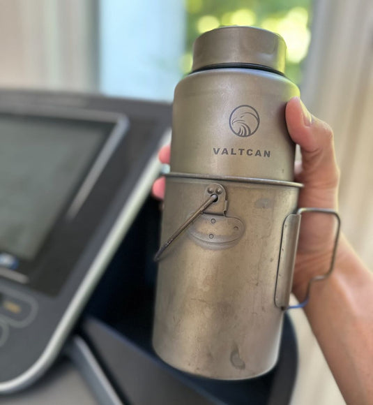 Valtcan 900ml Titanium Pot Boil, Cook & Drink From One Pot · 134g · Nests Your Nalgene