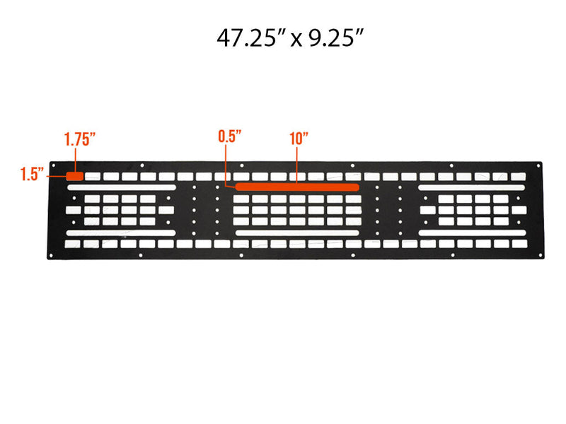 Load image into Gallery viewer, Cali Raised LED Roof Rack Mounted MOLLE Gear Panel
