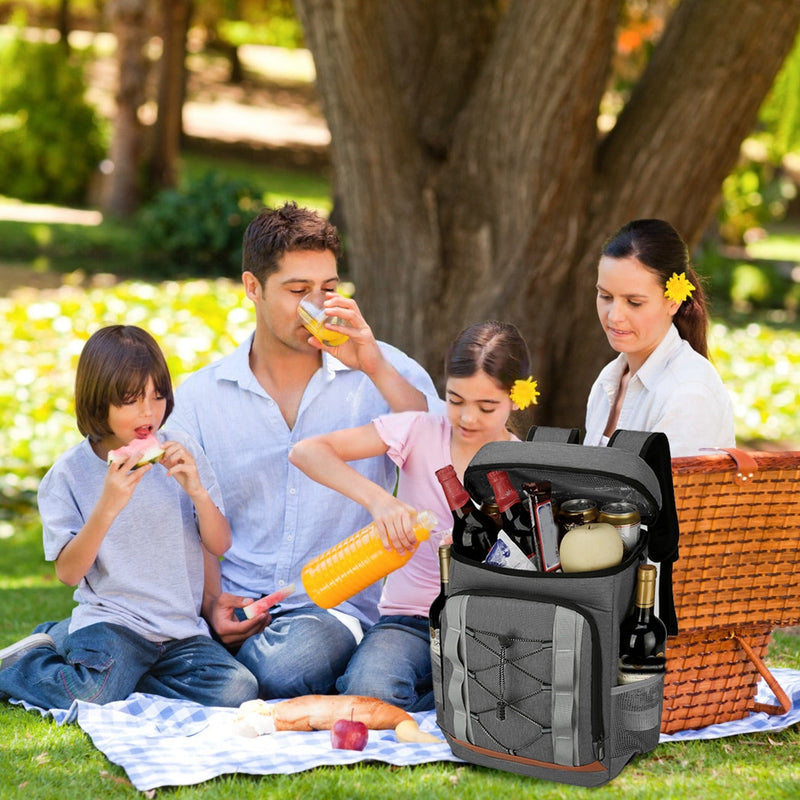 Load image into Gallery viewer, Cooler Backpack 36 Can Leakproof Insulated Cooler Backpack with 25L/6.6Gal for Picnic Camping Beach Hiking Fishing Travel
