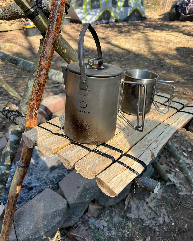 Load image into Gallery viewer, Titanium Coffee Percolator Taste Coffee, Not Metal · 1.5L · 6 Cups · 395g Ultralight
