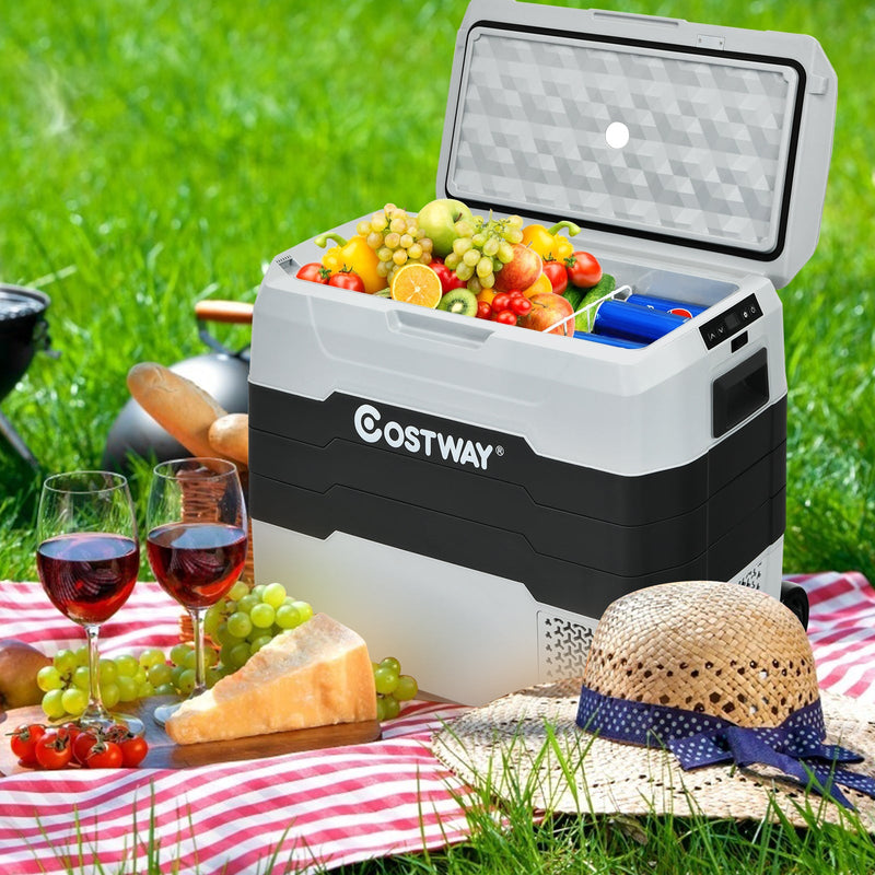 Load image into Gallery viewer, 42 QT Portable Dual-Zone Car Refrigerator

