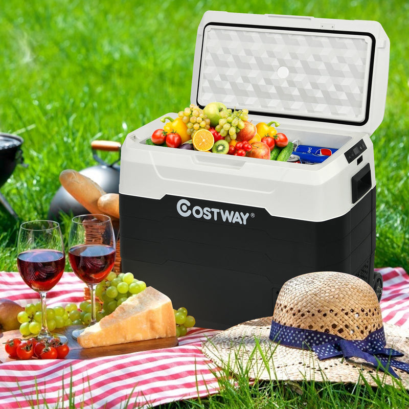 Load image into Gallery viewer, 42 QT Portable Dual-Zone Car Refrigerator
