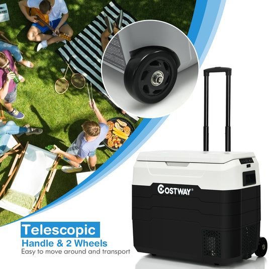 42 QT Portable Dual-Zone Car Refrigerator