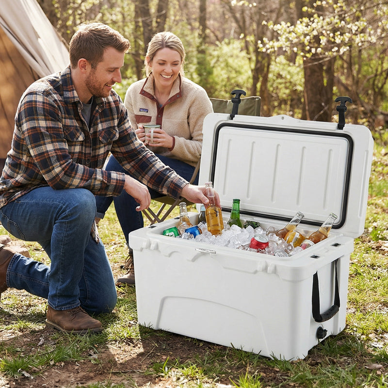 Load image into Gallery viewer, 45 Quart Portable Hard Cooler Insulated Ice Chest Keeps Cool for up to 6 Days
