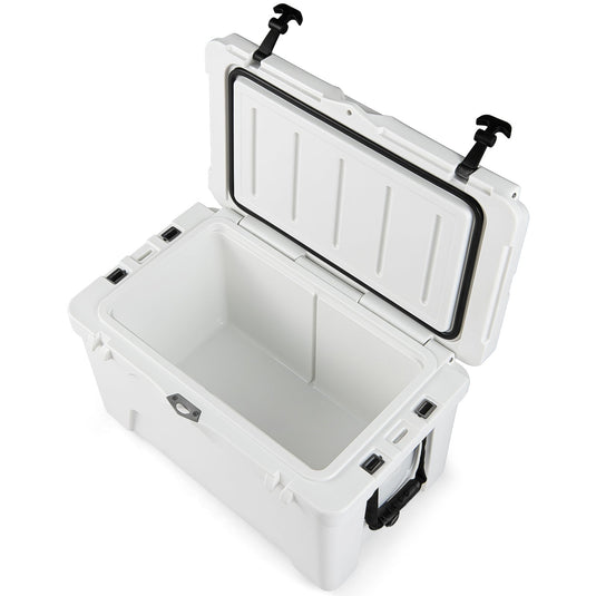45 Quart Portable Hard Cooler Insulated Ice Chest Keeps Cool for up to 6 Days