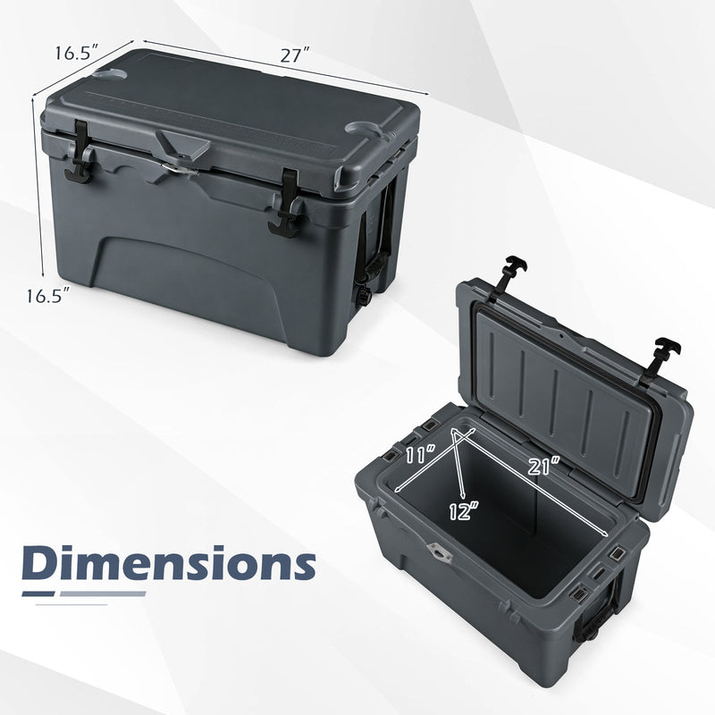 Load image into Gallery viewer, 45 Quart Portable Hard Cooler Insulated Ice Chest Keeps Cool for up to 6 Days
