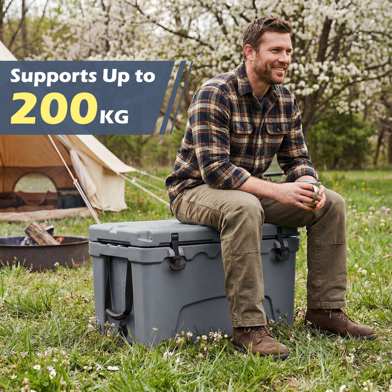 Load image into Gallery viewer, 45 Quart Portable Hard Cooler Insulated Ice Chest Keeps Cool for up to 6 Days
