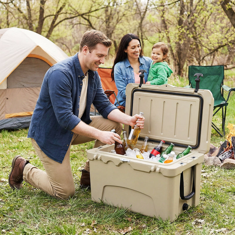 Load image into Gallery viewer, 45 Quart Portable Hard Cooler Insulated Ice Chest Keeps Cool for up to 6 Days
