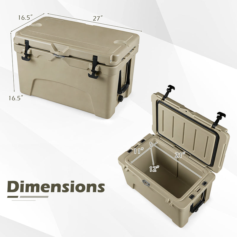 Load image into Gallery viewer, 45 Quart Portable Hard Cooler Insulated Ice Chest Keeps Cool for up to 6 Days

