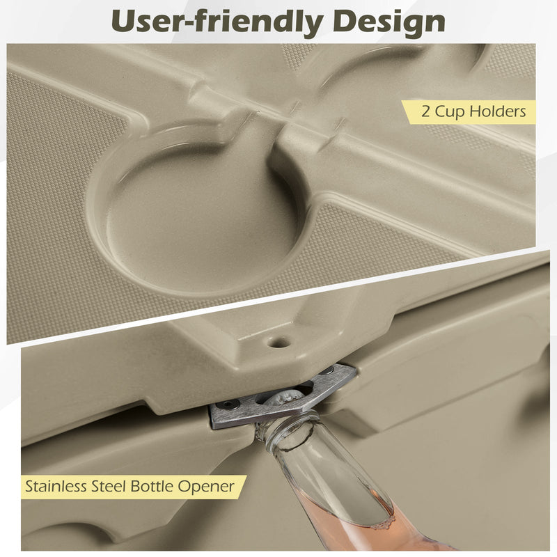 Load image into Gallery viewer, 45 Quart Portable Hard Cooler Insulated Ice Chest Keeps Cool for up to 6 Days
