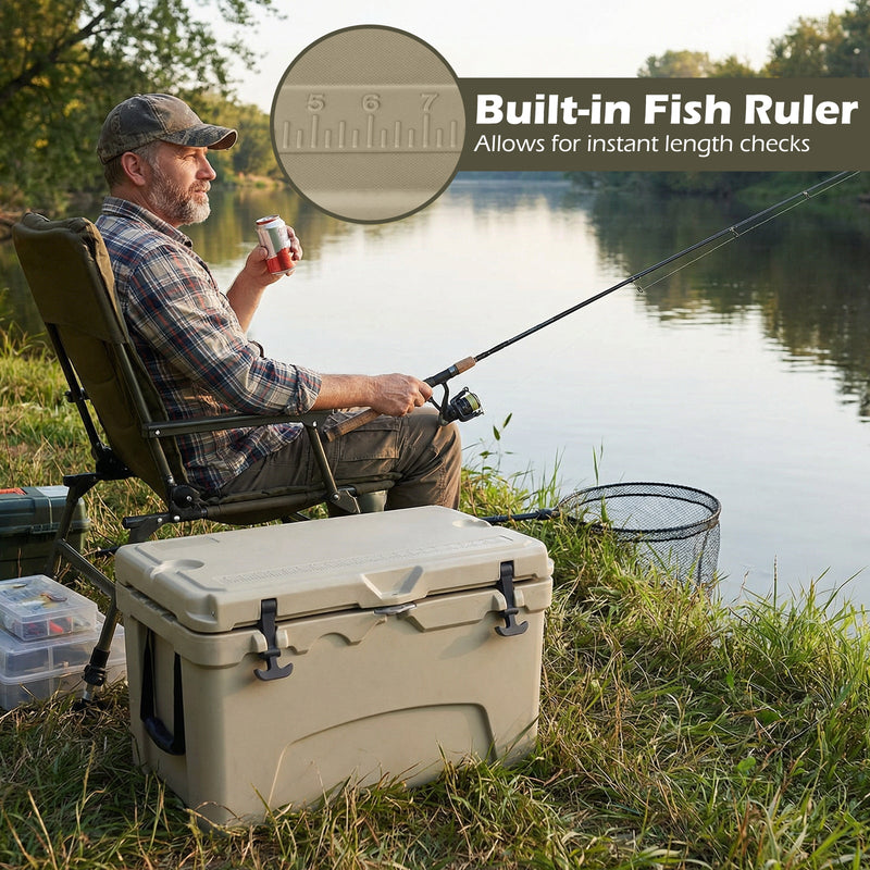 Load image into Gallery viewer, 45 Quart Portable Hard Cooler Insulated Ice Chest Keeps Cool for up to 6 Days

