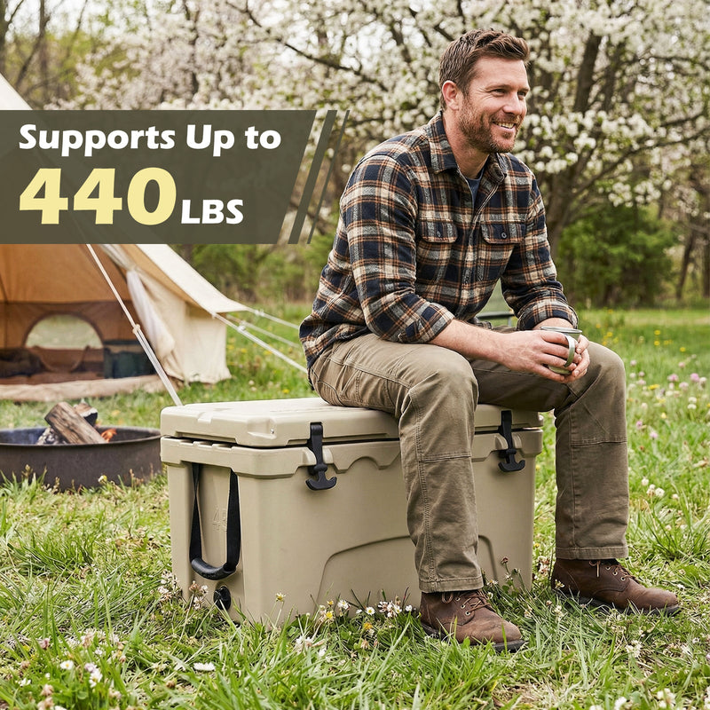 Load image into Gallery viewer, 45 Quart Portable Hard Cooler Insulated Ice Chest Keeps Cool for up to 6 Days
