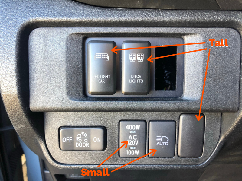 Load image into Gallery viewer, Tall Style Toyota OEM Style "ZOMBIE LIGHTS" Switch
