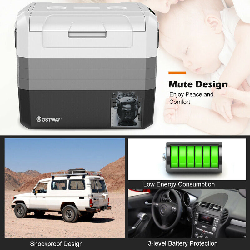 Load image into Gallery viewer, 58 Quart Portable Electric Camping Car Cooler
