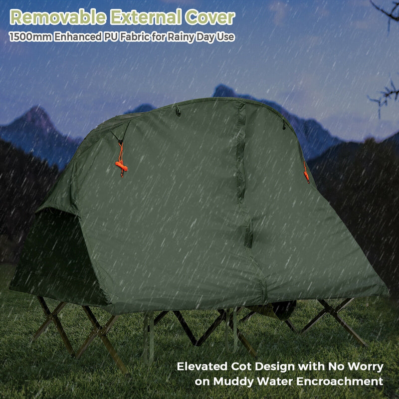 Load image into Gallery viewer, 2-Person Outdoor Camping Tent with External Cover
