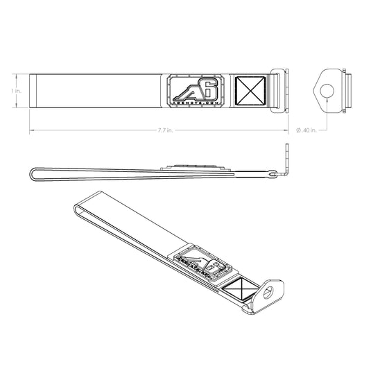 (3rd/4th GEN) Toyota 4Runner Rear Lift Gate Hatch Pull Assist Strap (DIG GREY)