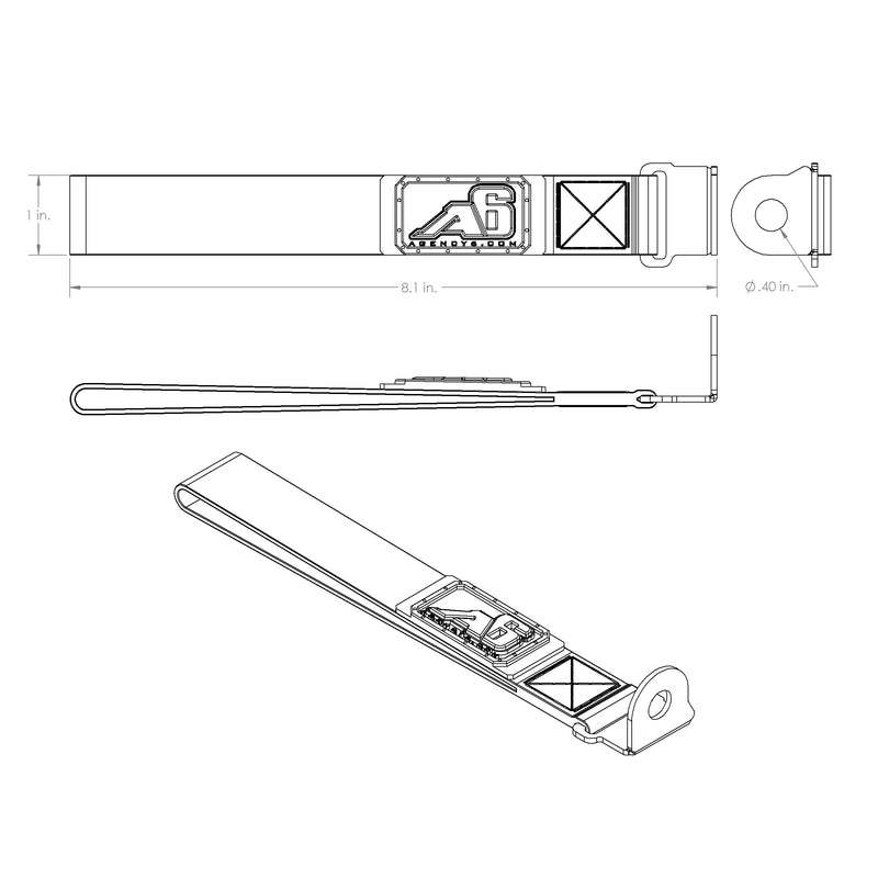 Load image into Gallery viewer, (5TH GEN) Toyota 4Runner Rear Lift Gate Hatch Pull Assist Strap (OD GREEN)
