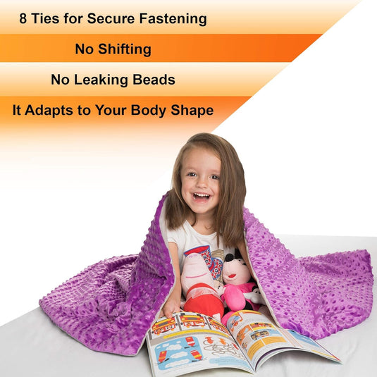5 Lbs Weighted Blanket for Kids with Removable Cover - 36" x 48"