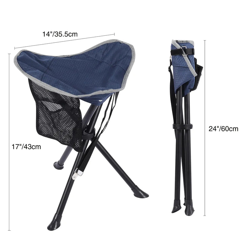 Load image into Gallery viewer, Lightweight 3 Legged Tripod Camp Stool

