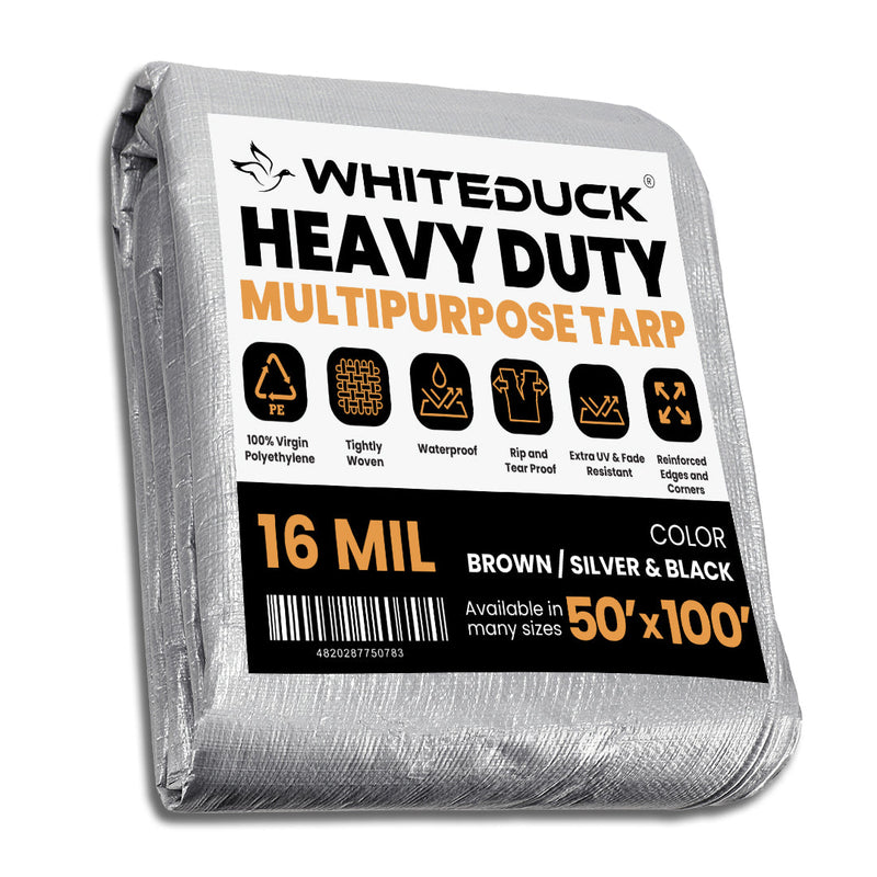 Load image into Gallery viewer, Super Heavy Duty Poly Tarp Cover Thick 16 Mil, 8 oz
