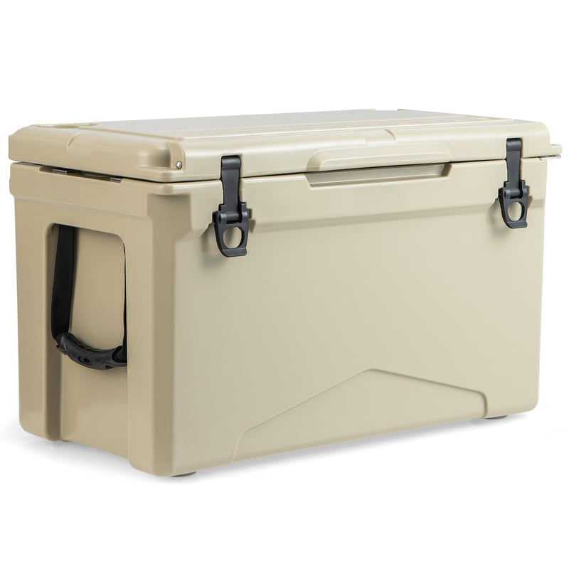 Load image into Gallery viewer, 50 QT Rotomolded Cooler Insulated Portable Ice Chest with Integrated Cup Holders
