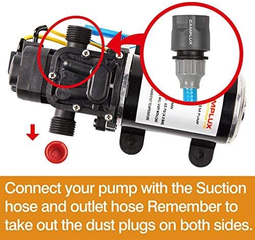 Camplux 12V  6L/Min Water Pump 65 PSI Kit