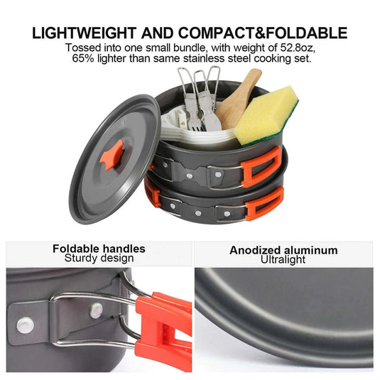 11/12/22 PCS Camping Cookware Mess Kit