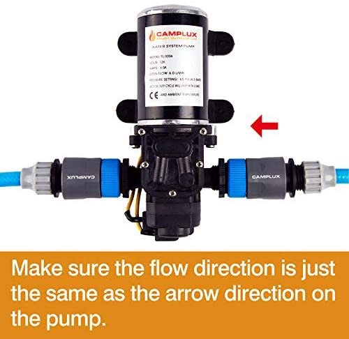 Camplux 12V  6L/Min Water Pump 65 PSI Kit