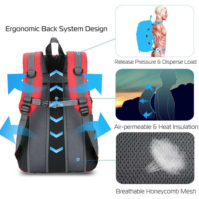 Load image into Gallery viewer, 36L Outdoor Backpack Waterproof Daypack Travel Knapsack
