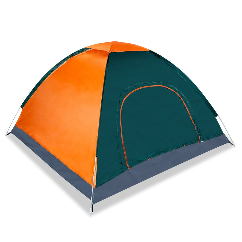 Load image into Gallery viewer, 4 Persons Camping Waterproof Tent Pop Up Tent Instant Setup Tent w/2 Mosquito Net Doors Carrying Bag Folding 4 Seasons for Hiking Climbing Adventure F
