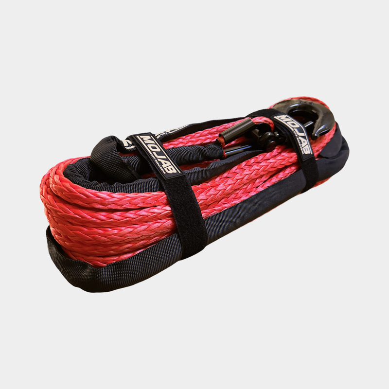 Load image into Gallery viewer, 3/8'' x 85' Synthetic Winch Rope with Removeable forged winch hook
