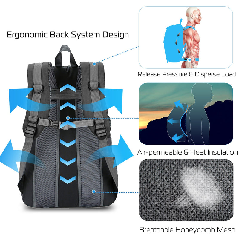 Load image into Gallery viewer, 36L Outdoor Backpack Waterproof Daypack Travel Knapsack
