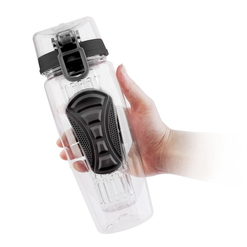 Load image into Gallery viewer, Fruit Infuser Water Bottle 32OZ Juice Shaker Sport w/ Flip Top Lid Anti-Slip Grips For Office Home Sport Running Walking Hiking

