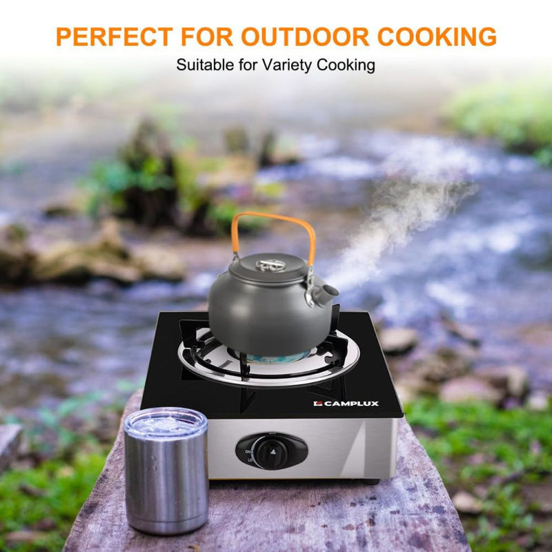 Load image into Gallery viewer, 9,500 BTU Propane Single Burner Camp Stoves with Auto Ignition
