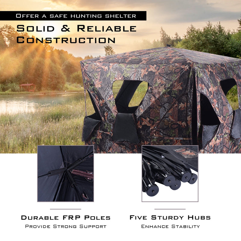 Load image into Gallery viewer, Ground Hunting Blind Portable Deer Pop Up Camo Hunter

