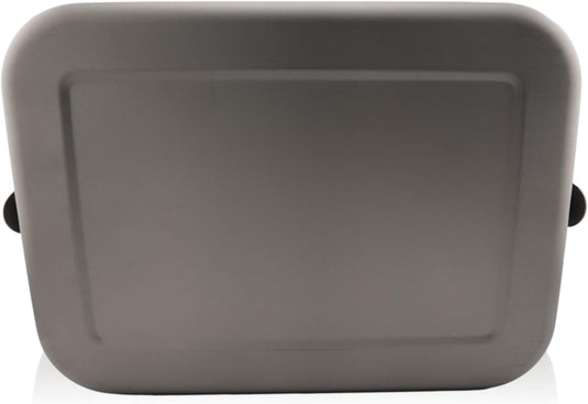 Reheat Over Fire. Same Box. 1200ml Titanium Bento · Airtight leakproof seal · Reheatable on open flame · 9 oz