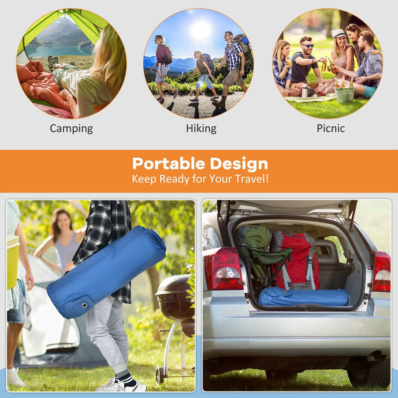 Load image into Gallery viewer, Self Inflating Folding Camping Sleeping Mattress with Carrying Bag
