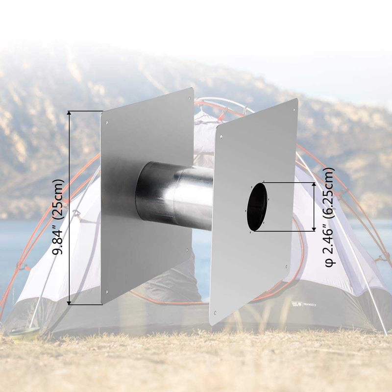 Load image into Gallery viewer, Camplux 2.36''(60mm) Wall Thimble, Stainless Steel Wall Thimble for Gas Water Heater
