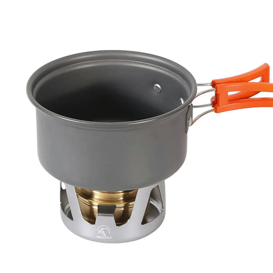 Mini Alcohol Stove with Aluminium Stand for Backpacking