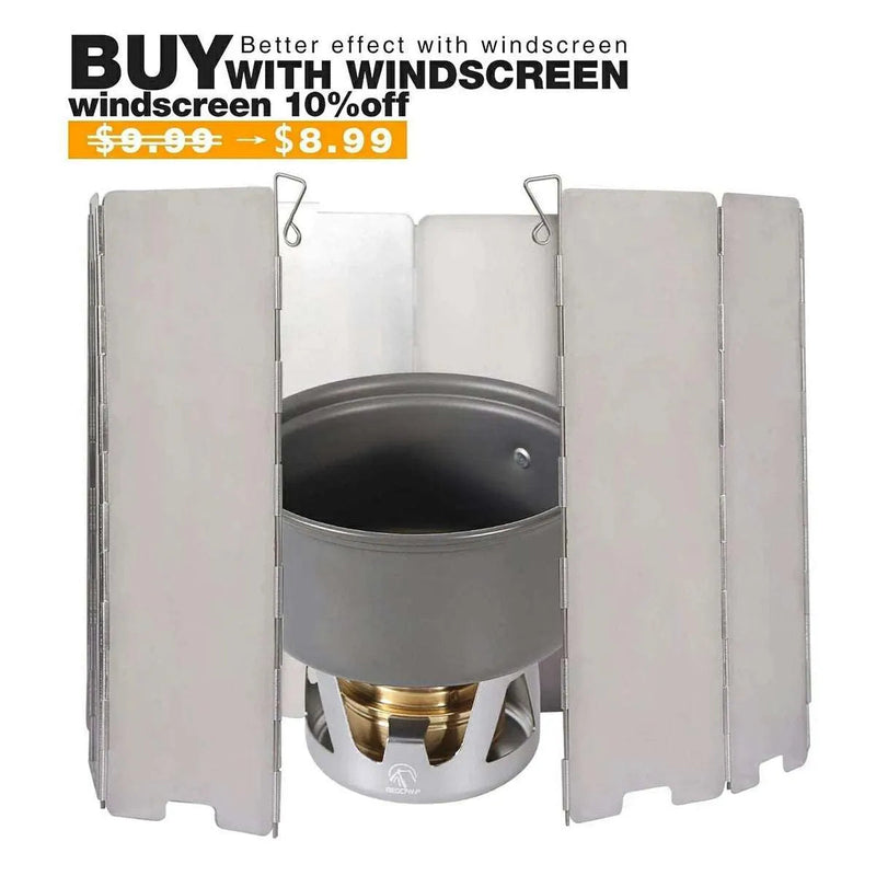 Load image into Gallery viewer, Mini Alcohol Stove with Aluminium Stand for Backpacking
